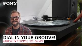 How to Set PHONO, LINE & GAIN | Sony PS-LX3BT & PS-LX5BT