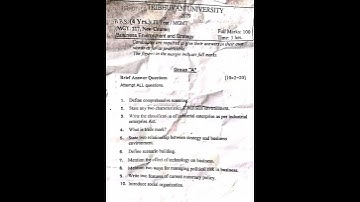 BBS 3rd Year Business environment and strategy question paper 2079  #bbs3rdyear #enviro