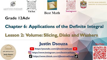 Volume Slicing, Disks and Washers | Applications of Integrals |
