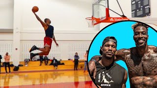Dwight Howard Learns New Dunk from Chris Staples