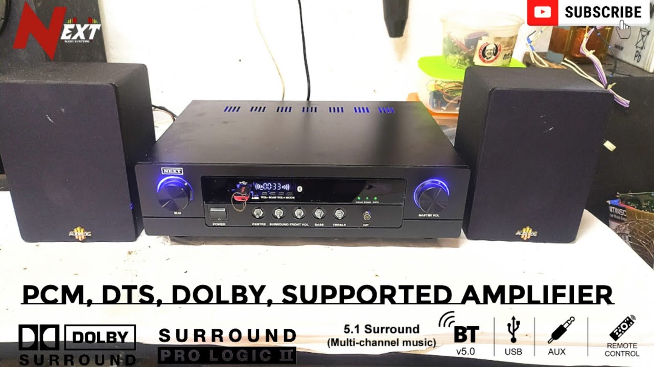 PCM, DTS, DOLBY, supported 5.1amplifier full detailed video. 