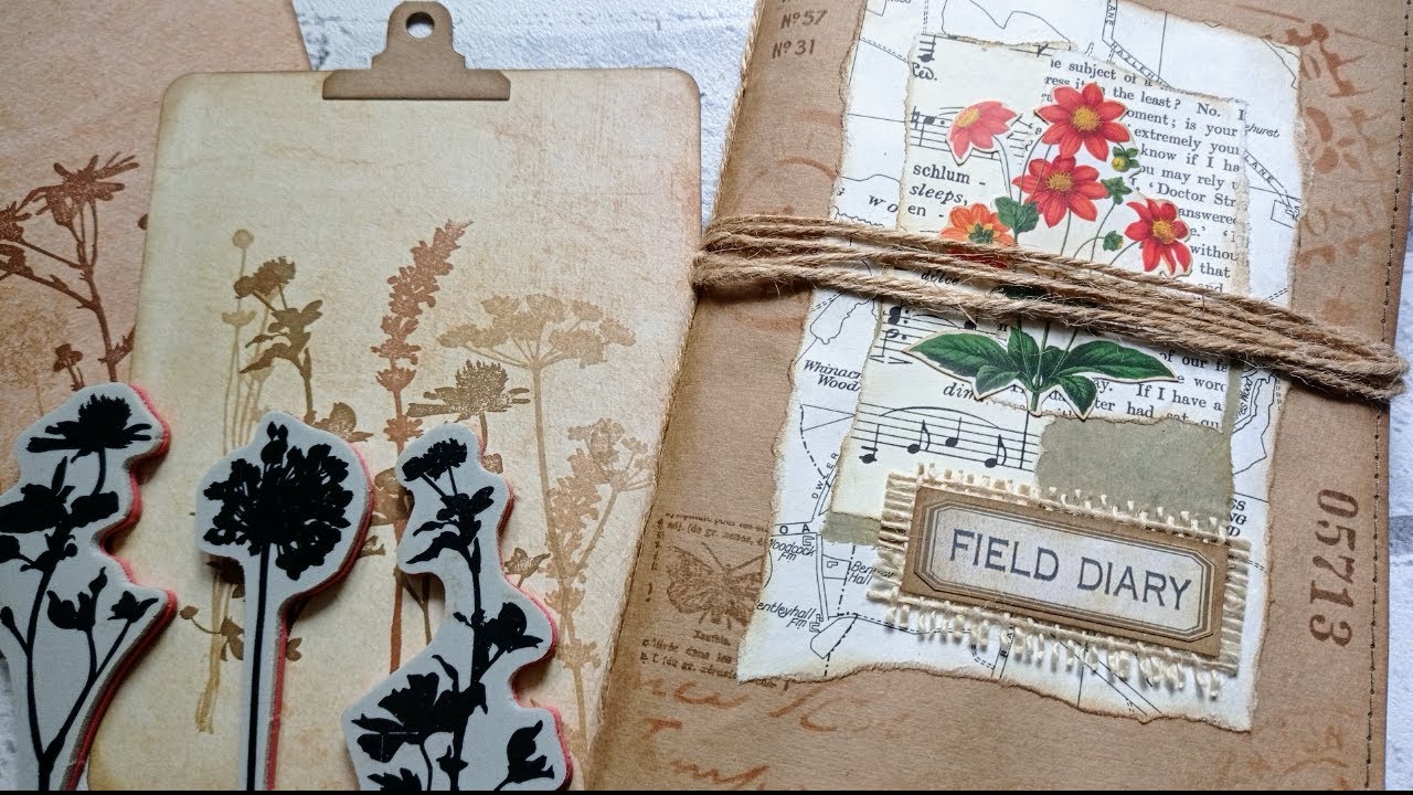 Junk Mail Journal - Large Journal Cards & More Stamping - Part 6
