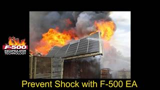 F-500 EA for Fighting Solar Panel Fires