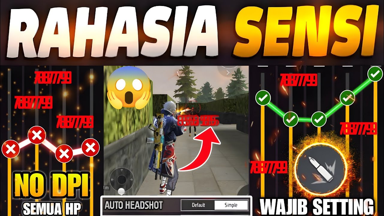 99%AUTO HEADSHOT🔥SEMUA HP 2026 CARA SETTING⚙️📲SENSITIVITAS FF AUTO HEADSHOT & SETTING KONTROL🔥