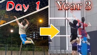 【Volleyball】Even 165cm tall, after 3years training could do this good spikes! !