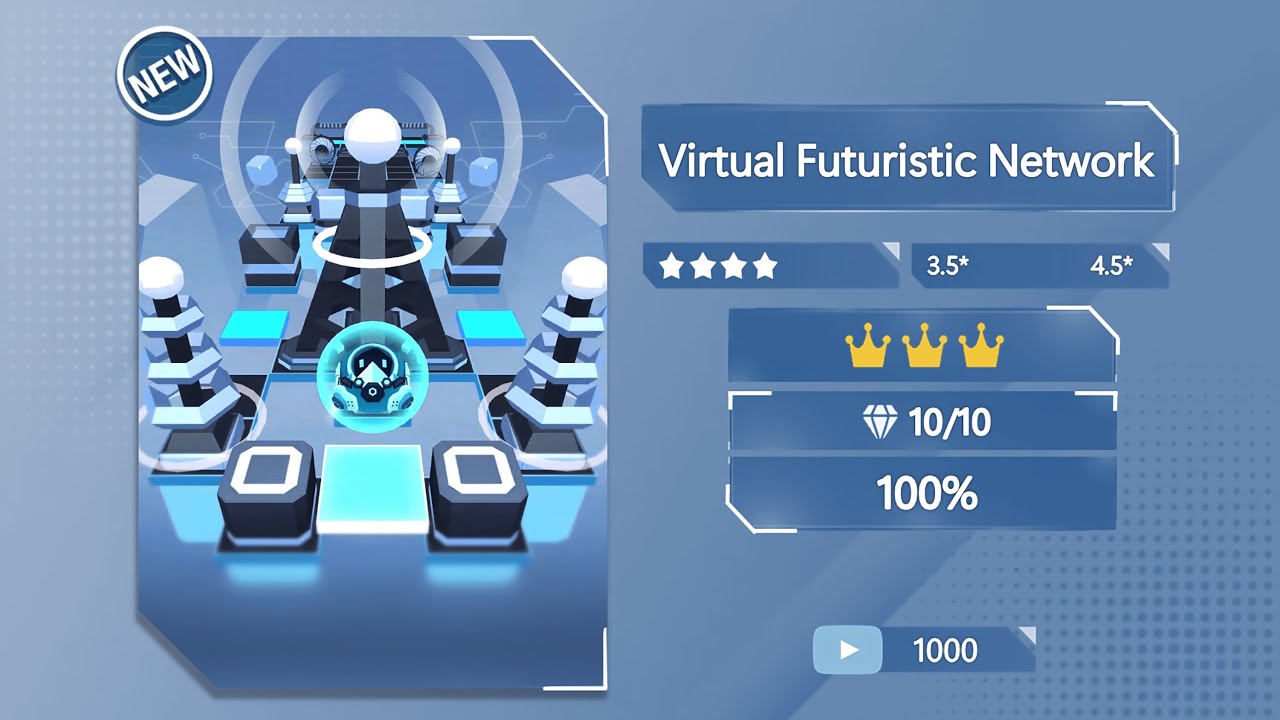 [1K SUBS 1/2] Rolling Sky Edit - Virtual Futuristic Network ★★★★✰✰