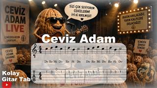 Ceviz Adam - Gitar Nota ve Tab -Çok Kolay- Düzenleyen: Özkan Gülhan #gitartab #guitar #gitartabları