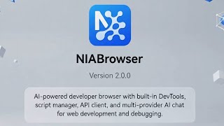 NIA Browser is the all-in-one browser built for developers.  screenshot 1