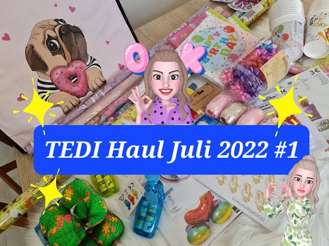 TEDI Haul Juli 2022 #1 | Partydeko | Kindergeburtstag | Inspo | Shoppinghaul | Kids | Dekoration