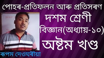 পোহৰ-প্ৰতিফলন আৰু প্ৰতিসৰণ // Light- Reflection & Refraction // Part-8 // Class-X(Science)