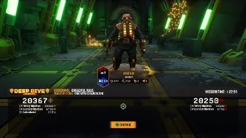 Deep Rock galactic Elite deep dive solo: Dreadful Rage