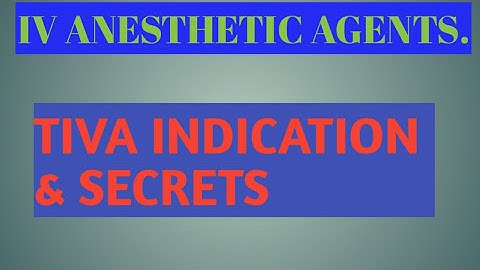 TIVA.Anesthesia Secrets. #Anesthedia #Tiva #criricalcare