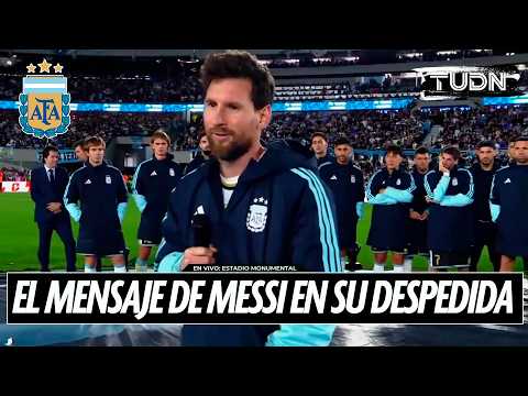 🇦🇷💔 “GRACIAS POR TODO”: El emotivo mensaje de Messi en su despedida 😭 | TUDN