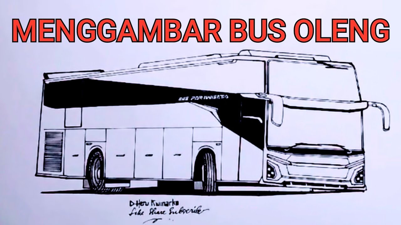 Menggambar Bus Oleng JB 5,Bus Basuri 