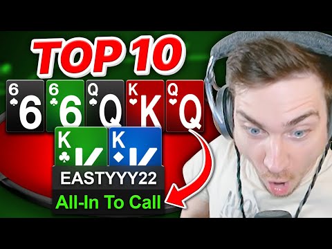 The CRAZIEST SIMULTANEOUS HANDS I've EVER Played?! | Top 10 Hands Ep. 194