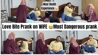 Love Bite Prank On Wife Gone Horribly Wrong 😭| MOST DANGEROUS PRANK EVER ON YOUTUBE😰@SulyamWorld