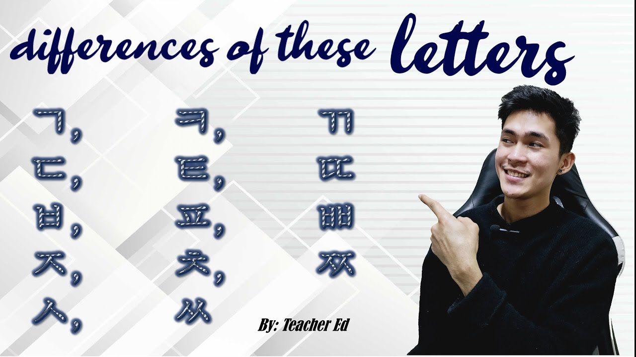 LESSON 6: Diffeernces of letters ㄱ, ㅋ, ㄲ, ㄷ, ㅌ, ㄸ, ㅂ, ㅍ, ㅃ, ㅈ, ㅊ, ㅉ,ㅅ ...
