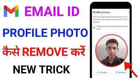 Email Id Se Profile Photo Kaise Remove Karen | How To Delete Profile Photo In Gmail Account