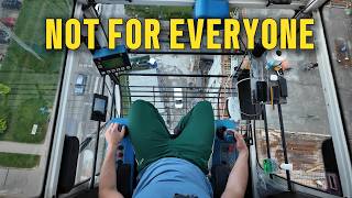 The Height is INSANE | Tower Crane Climb POV