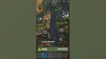 This Tree Keeps You Safe When Farming Wood in Rust! #rust #rustshorts # rusttips