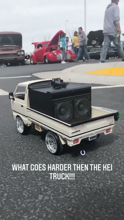 rc pick up car with cool loudspeaker audio