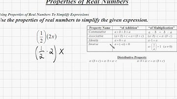 Elementary Algebra - Using Properties of Real Numbers to Simplify Expressions
