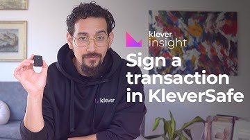 How to Sign a Transaction with KleverSafe Hardware Wallet - Easy Steps! | Klever Insight