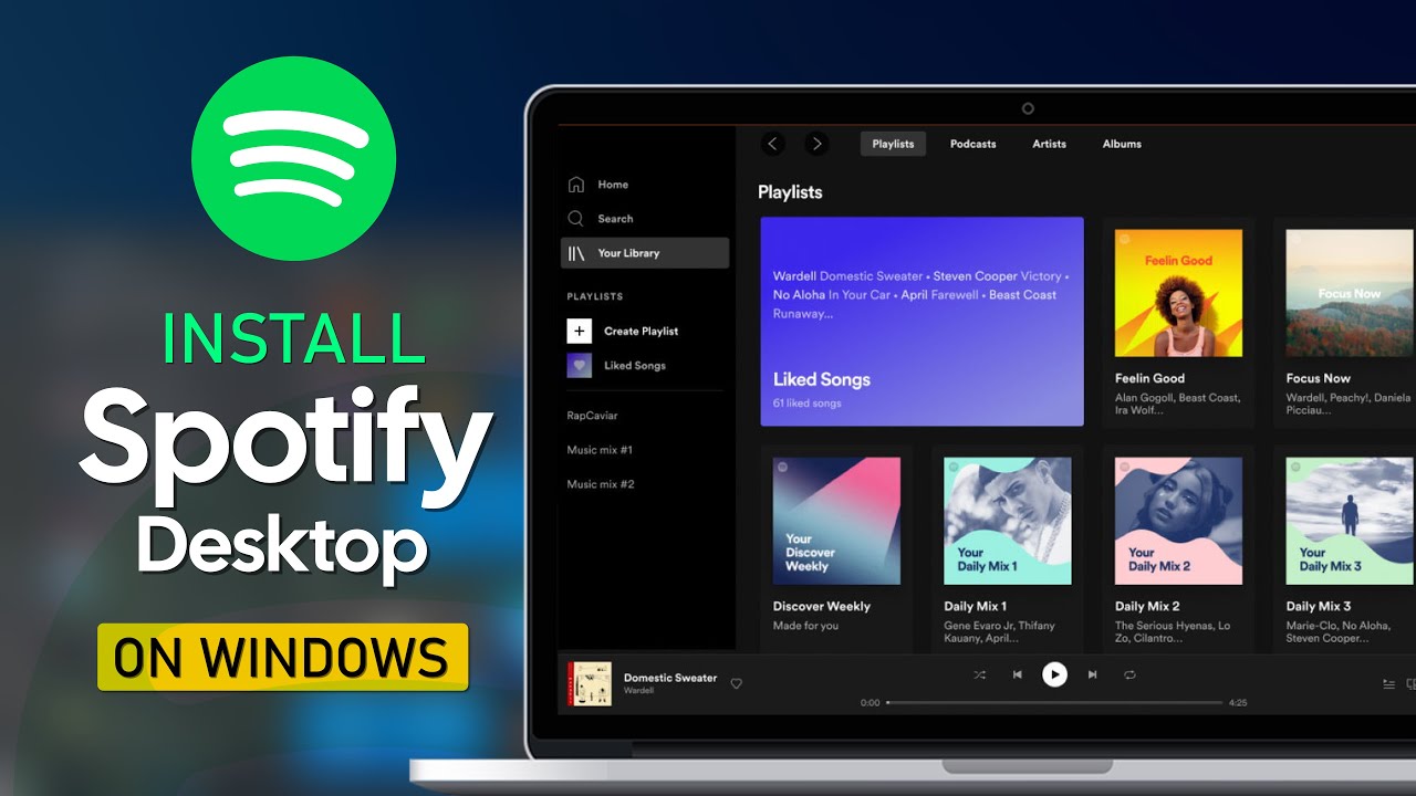 How to install SPOTIFY on Windows - YouTube