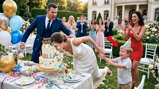 Unaware His Wife Was A Trillionaires Daughter He Pushed Her Face Into Their Sons Birthday Cake I