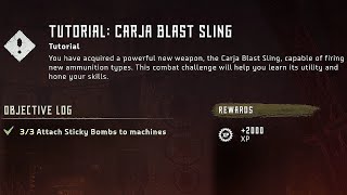 Horizon Zero Dawn Tutorial: Carja Blast Sling Sticky Bombs