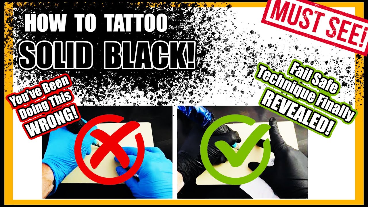 Solid Tattoo Black Inks  Joker Tattoo Supplies