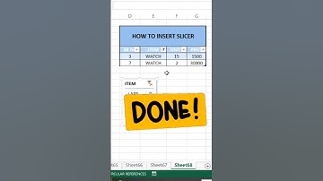 how to insert slicer in excel | excel me slicer kaise use karte hai | #shorts #shortsfeed #excel