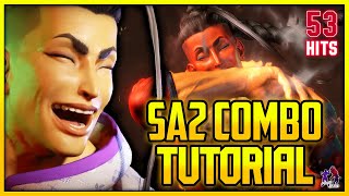 SF6 Guide ▰ Jamie Double SA2 53 Hits Combo Tutorial !! 【Street Fighter 6 Season 2】