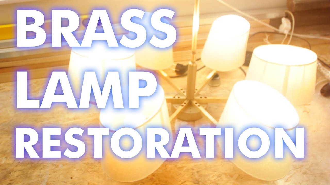 Brass Ceiling Lamp Restoration