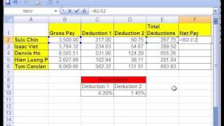 Excel Basics #3: Formulas w Cell References