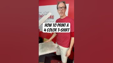 How to print a 4 color t-shirt. #almightees #screenprint