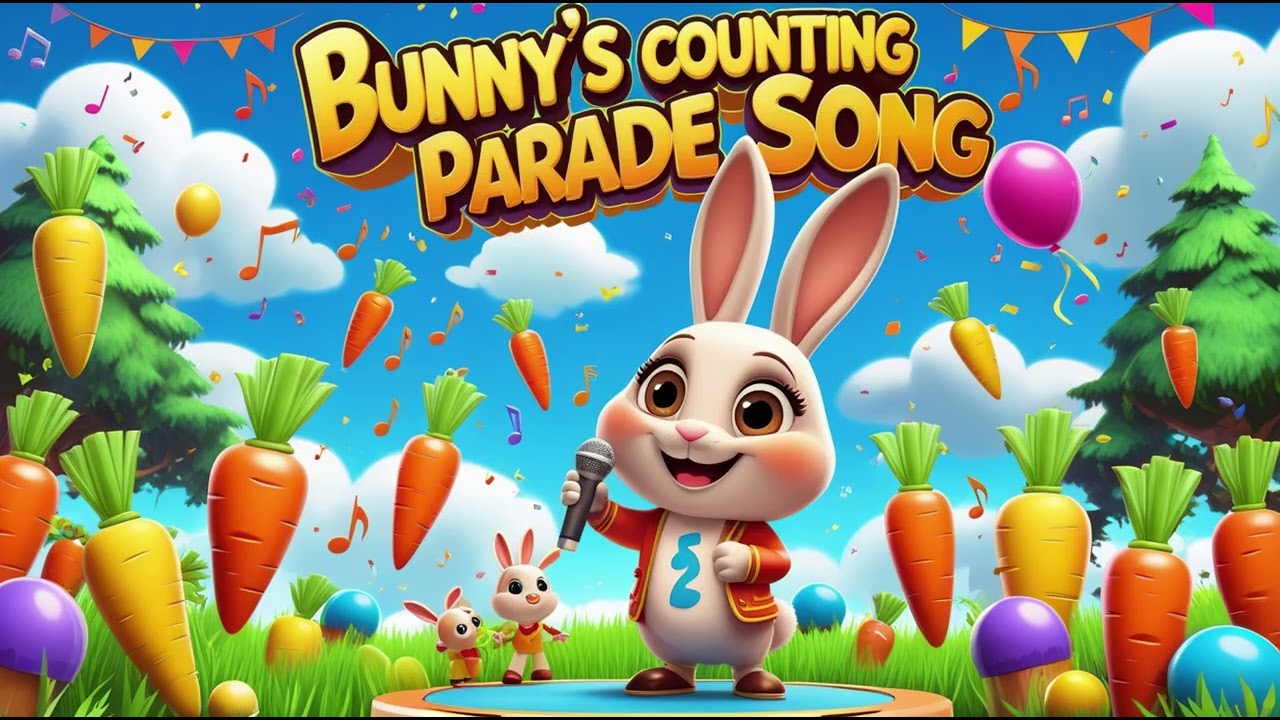 Bunny’s Carrot Counting Parade Song | Counting Song – Nursery Rhymes & Kids Songs