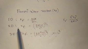 Fermi wave vector,Fermi energy,csir net,gate