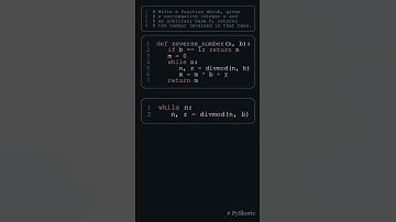 Reversing a Number in Any Base in Python! #python #coding #programming