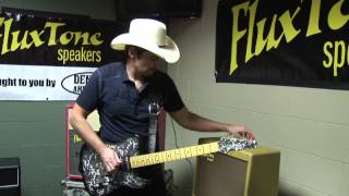 Brad Paisley demos his DAW Tweed amplifier using a FluxTone guitar amp speaker attenuator.