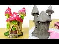 DIY Concrete Toadstools Fairy House | Cement Project You Can Make at Home | Cement Fairy Garden Lamp