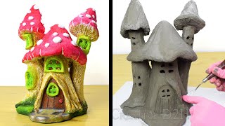 DIY Cement Mushroom Fairy House for Your Garden 🏡