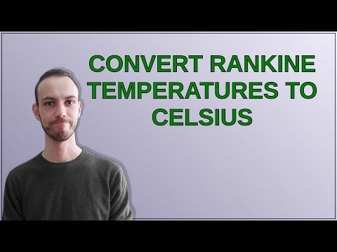 Convert Rankine temperatures to Celsius