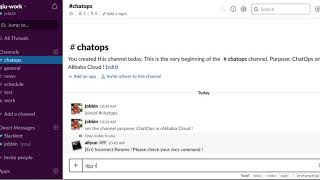 ChatOps on Alibaba Cloud