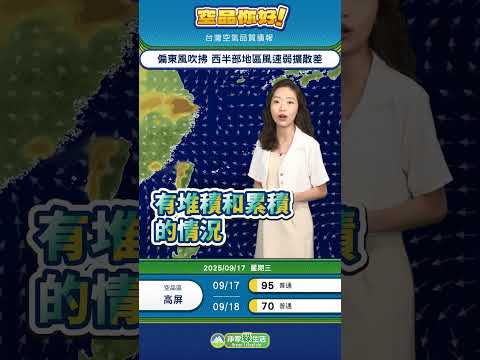 114年09月17日【 空品你好! 】 - 全臺空品播報