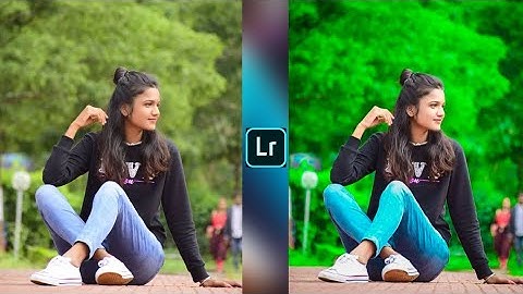 Lightroom Neon Green effect photo editing tutorial | lightroom background colour change preset