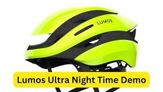 Lumos Ultra MIPS Bicycle Helmet -  Night Time Demo @LumosHelmet