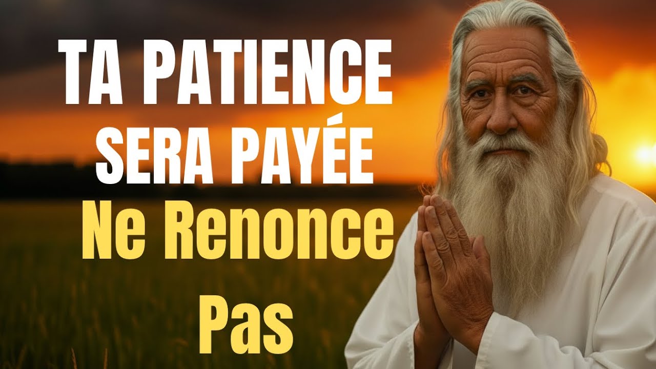  Ta patience sera récompensée, reste attaché à Moi.