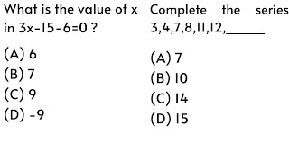 What is the value of x in 3x-15-6=0 Complete the series    3,4,7,8,11,12,_ |PPSC |Math |Urdu/Hindi