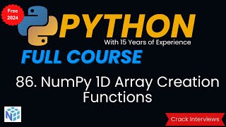 NumPy 1D Array Creation Functions in Python Net Worth
